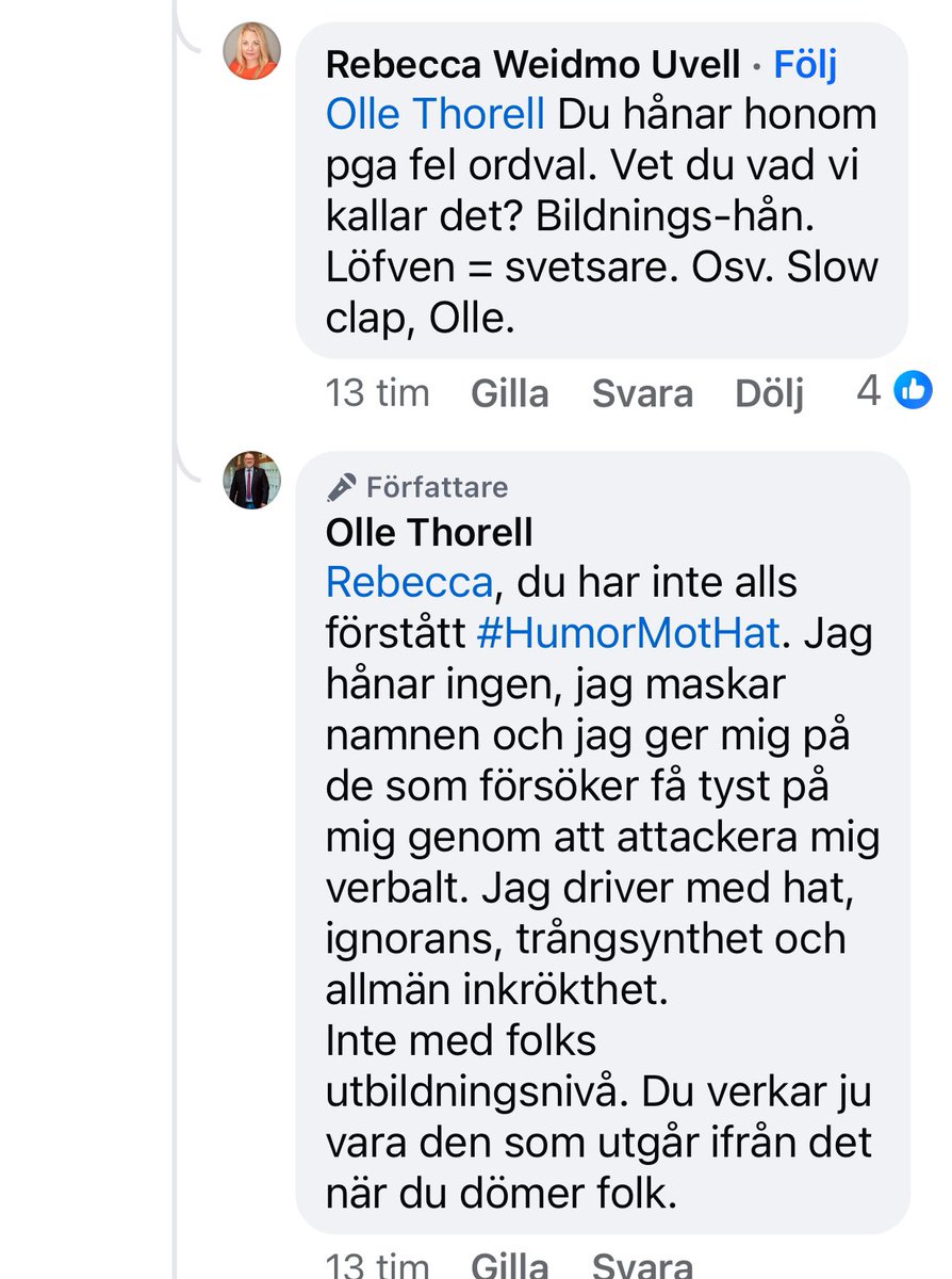 Olle_Thorell's tweet photo. #HumorMotHat försöker förklara för en som inte verkar vilja förstå.
#svpol #humormothat https://t.co/GwQtm2DvJl