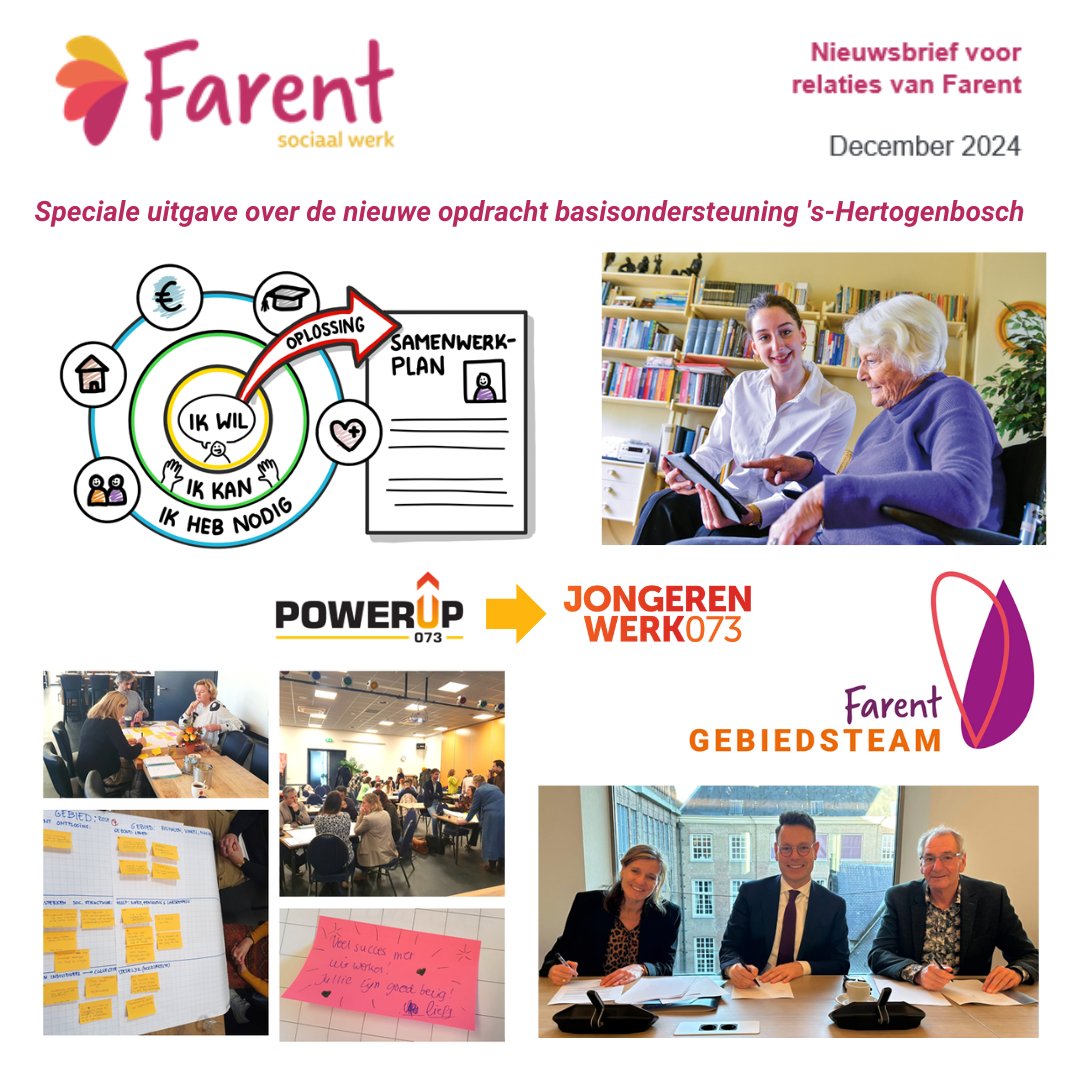 Per 1 januari 2025 start Farent/Lentl met de nieuwe opdracht basisondersteuning in Den Bosch. Lees meer over onze nieuwe aanpak in de speciale nieuwsbrief: bit.ly/3CTwhov
<a href="/SociaalWerkNL/">Sociaal Werk Nederland</a>