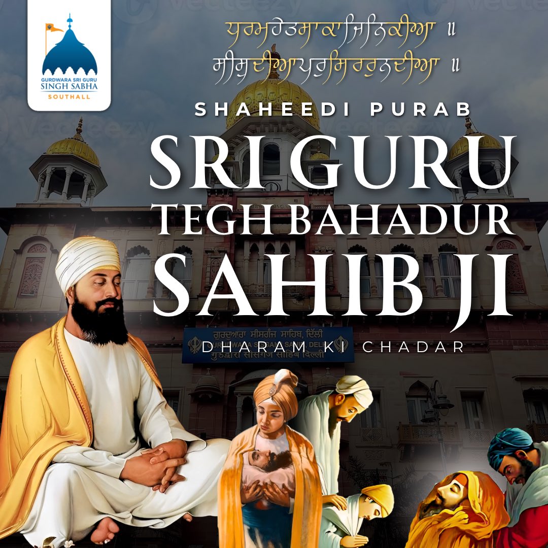 sgsssouthall's tweet photo. Today marks the Shaheedi Purab of Dhan Dhan Sri Guru Tegh Bahadur Ji Maharaj.
#SGSSS #SGSSSouthall #Shaheedi #Guru #9thGuru #SisGanjSahib #Gurdwara #Panth #Khalsa #Singh #Kaur #Southall #UB1 #UB2 https://t.co/HFddiL3nMu