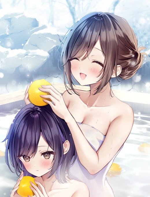 柚子湯～メロンブックス様のC105カタログ特典にイラストを描かせていただきました!グッズも色々作ってくださってます 