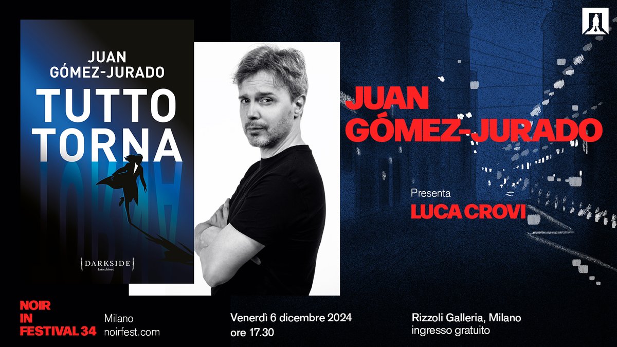 Vi aspettiamo oggi alle 17.30 alla Rizzoli Galleria di Milano per l'evento del <a href="/NoirInFestival/">Noir in Festival</a> dedicato a «Tutto torna», il secondo volume della nuova trilogia dell'Universo Regina Rossa. 
Dialogherà con l'autore <a href="/JuanGomezJurado/">Juan Gómez-Jurado</a> Luca Crovi.   

fazieditore.it/news/juan-gome…
