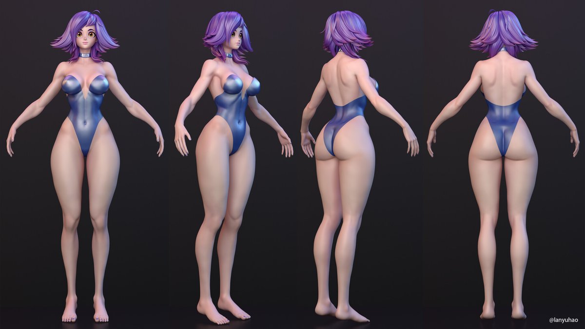 I've been practicing female sculpture, starting from a sphere and building muscle forms and characters. As someone with a technical background, creating art has been a challenge, but after investing a lot of time, I’ve made some progress. artstation.com/artwork/XJGNAy