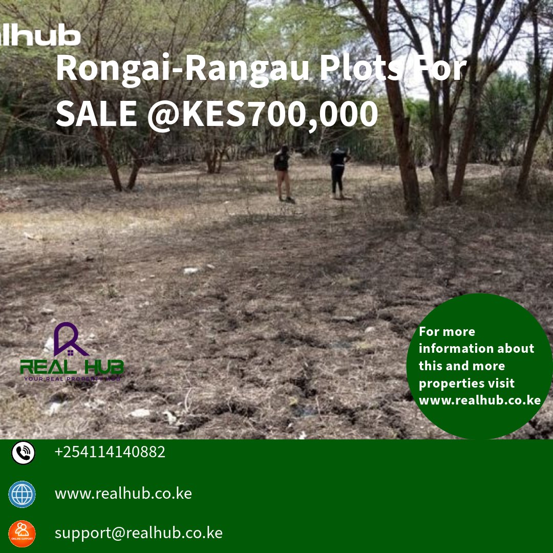 Realhubkenya's tweet photo. Rongai-Rangau Plots For SALE @KES700,000
#plotsforsale #landforsale #RAILAmustfall Reject Must Go #RutoLiesAllTheTime Reject Haiti Condolences Kasongo Simon Kabu https://t.co/jOxDiSmdZ8