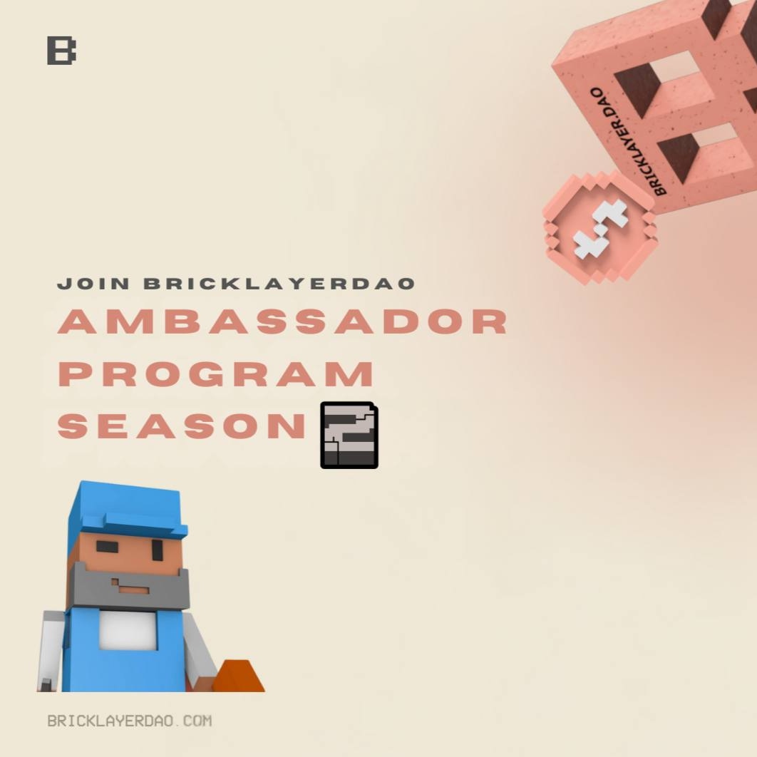 web3hania's tweet photo. Don’t miss this chance to grow, engage, and earn while helping shape the future of RWAs—brick by brick with @BricklayerDao 🔥🥳🚀
Join the movement now!
https://t.co/ggaS7epdx5
#BricklayerDAO #Web3Innovation https://t.co/VS2sgLoPID