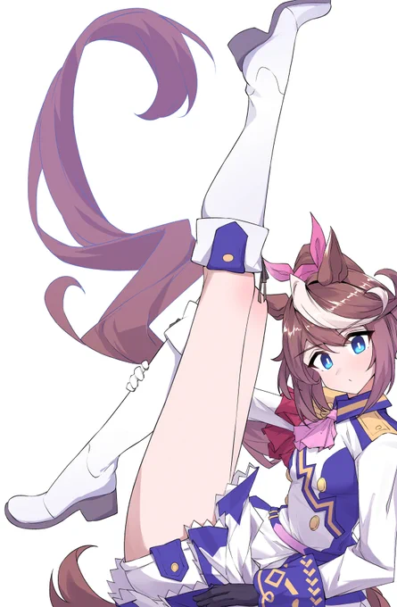 久々のテイオーは身体が柔らかいシリーズ!(タップして観て下さい!)#ウマ娘#トウカイテイオー 