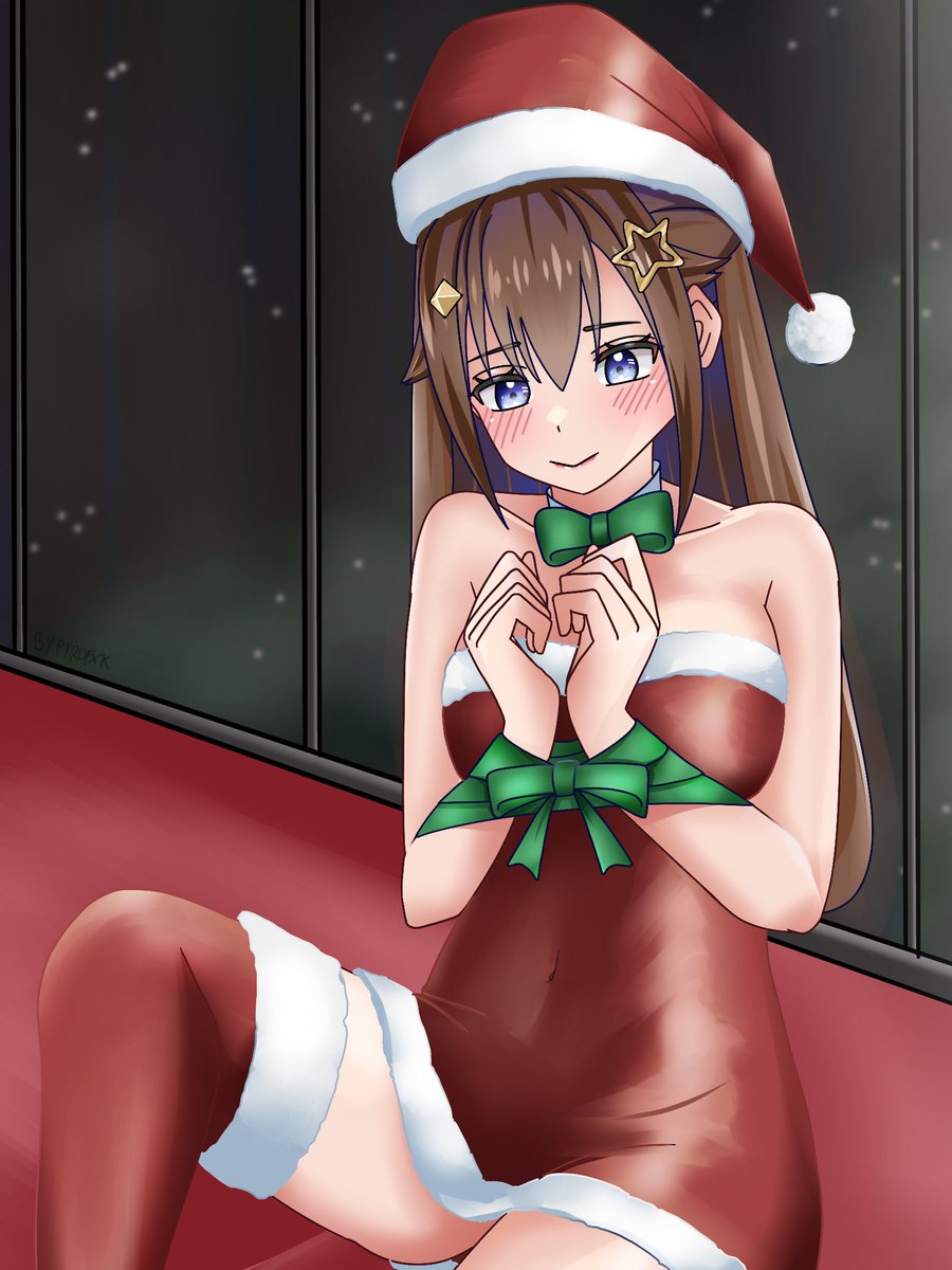 pyrofxk's tweet photo. Sora chan, wrapping gift... kind of 🎄  [1]
#そらArt #soraArt https://t.co/TWqYevNZd1