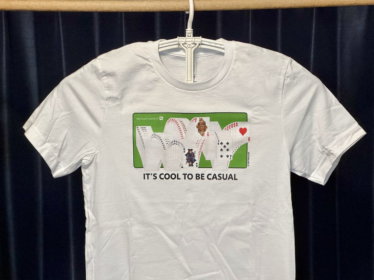cube_el's tweet photo. めちゃめちゃおしゃれなTシャツを買いました♥️✨
#MicrosoftSolitaire
#本日のゲームTシャツ https://t.co/BJ3RDXmcMj