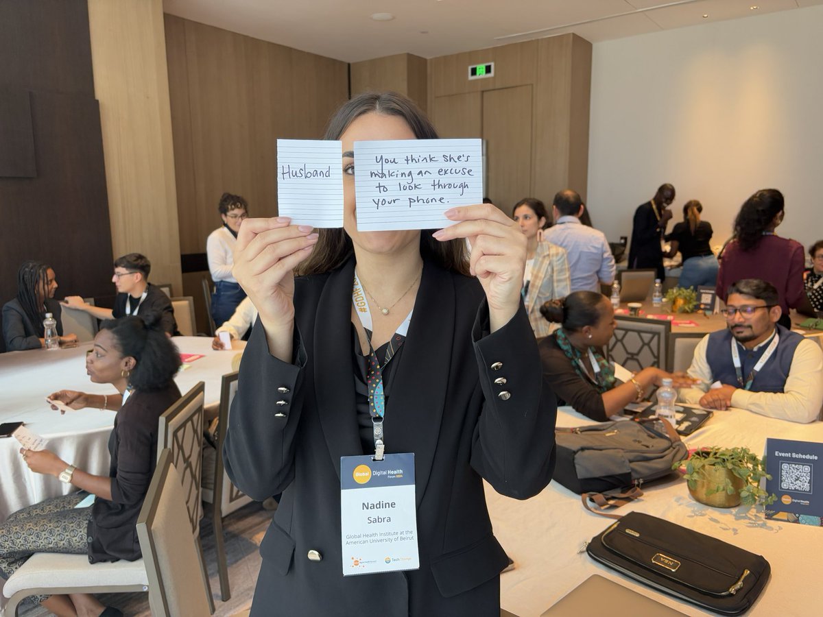 NourElArnaout's tweet image. Extremely interesting interactive session this morning at the #GDHF2024 moderated by @UNICEF team discussing different aspects of the #gender digital divide and how #digitalhealth solutions should be co-designed with women and engaging men to account for gender dynamics.