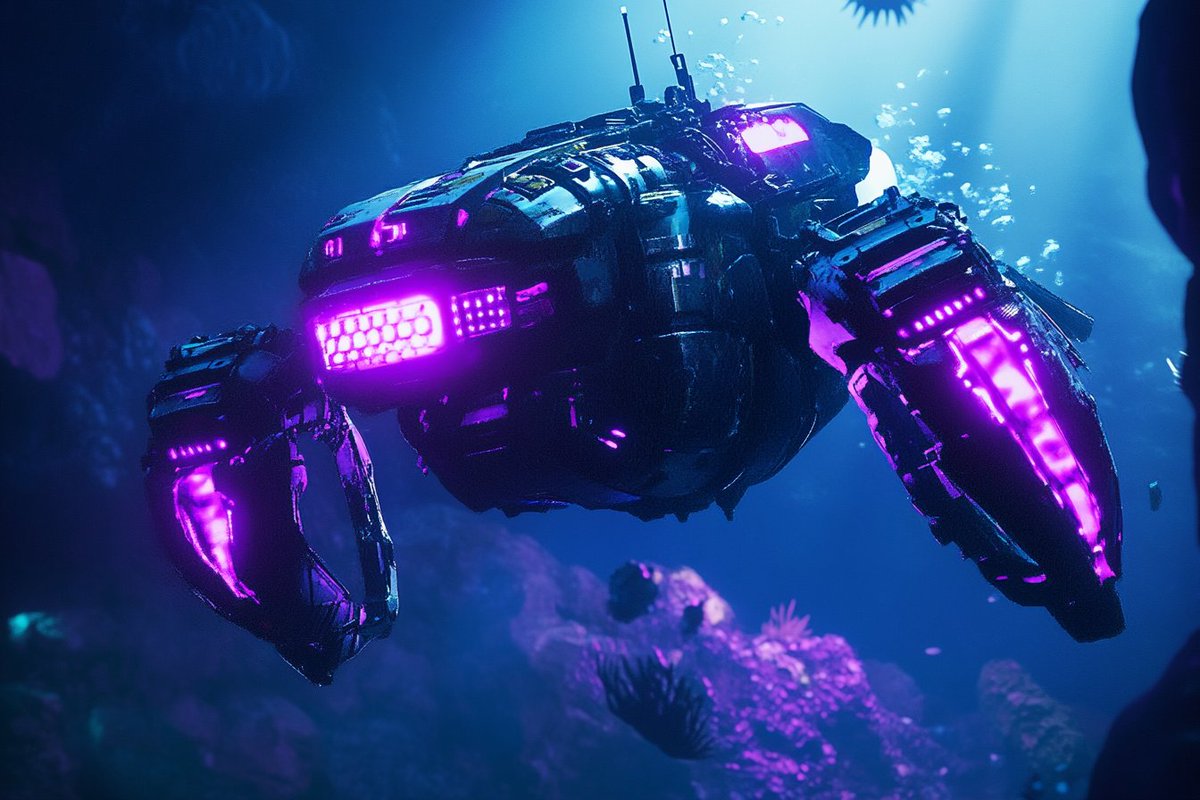 🎨 UNDERWATER BIOPUNK 🎨 Base prompt : SUBJECT] engaged in a high-stakes ...
