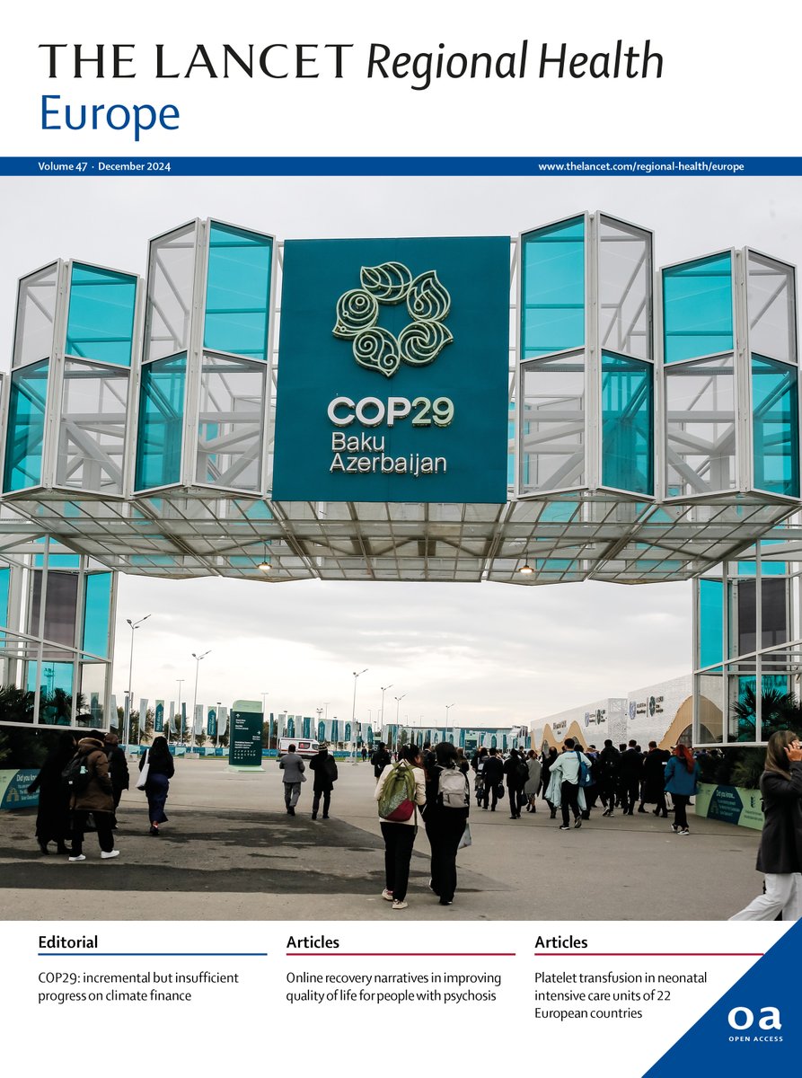 Dec issue is live! 

Our #COP29 editorial highlights the "finance COP's" key shortcomings: 

Insufficient financing, fossil fuel lobbyist influence, &amp; geopolitical challenges. 

Current pledges fall woefully short of tackling escalating climate disasters. 
thelancet.com/journals/lanep…