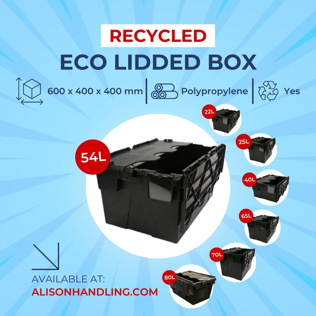 AlisonHandling's tweet photo. ⭐ Recycled Eco-Lidded Boxes ⭐

Our eco-lidded boxes are made from recycled polypropylene and have capacity sizes ranging from 22 litres to 80 litres.

👇 Contact us today👇

📞 01772 687940
📧 enquiries@alisonhandling.com
💻 https://t.co/EHLStJ5oOw

#Recycled https://t.co/pWz9zKBnMG