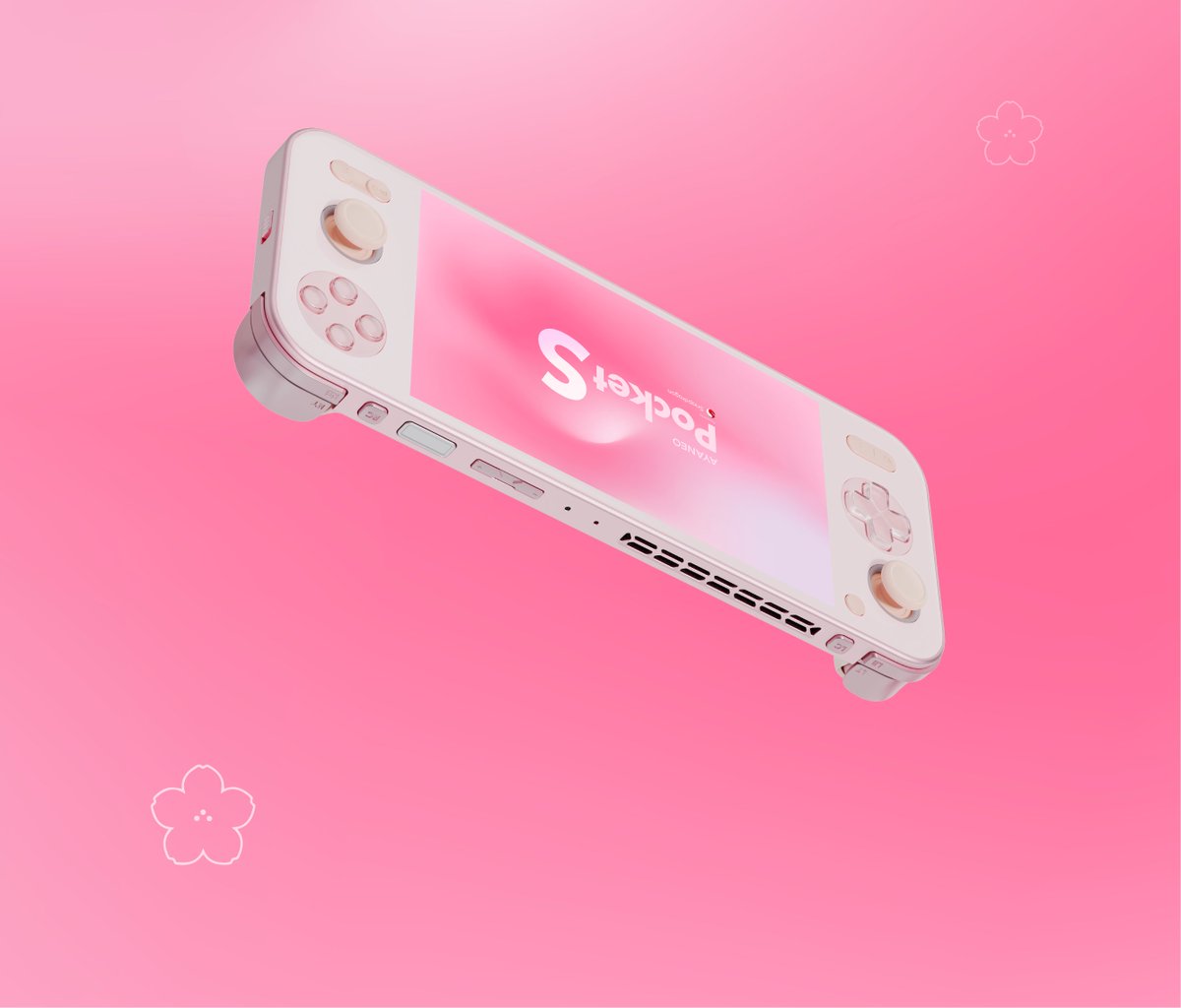 AYANEO__'s tweet photo. #AYANEOPocketS Sakura Pink 🌸🌸 & Retro Power 😍😍 https://t.co/8eoNFPYHFC