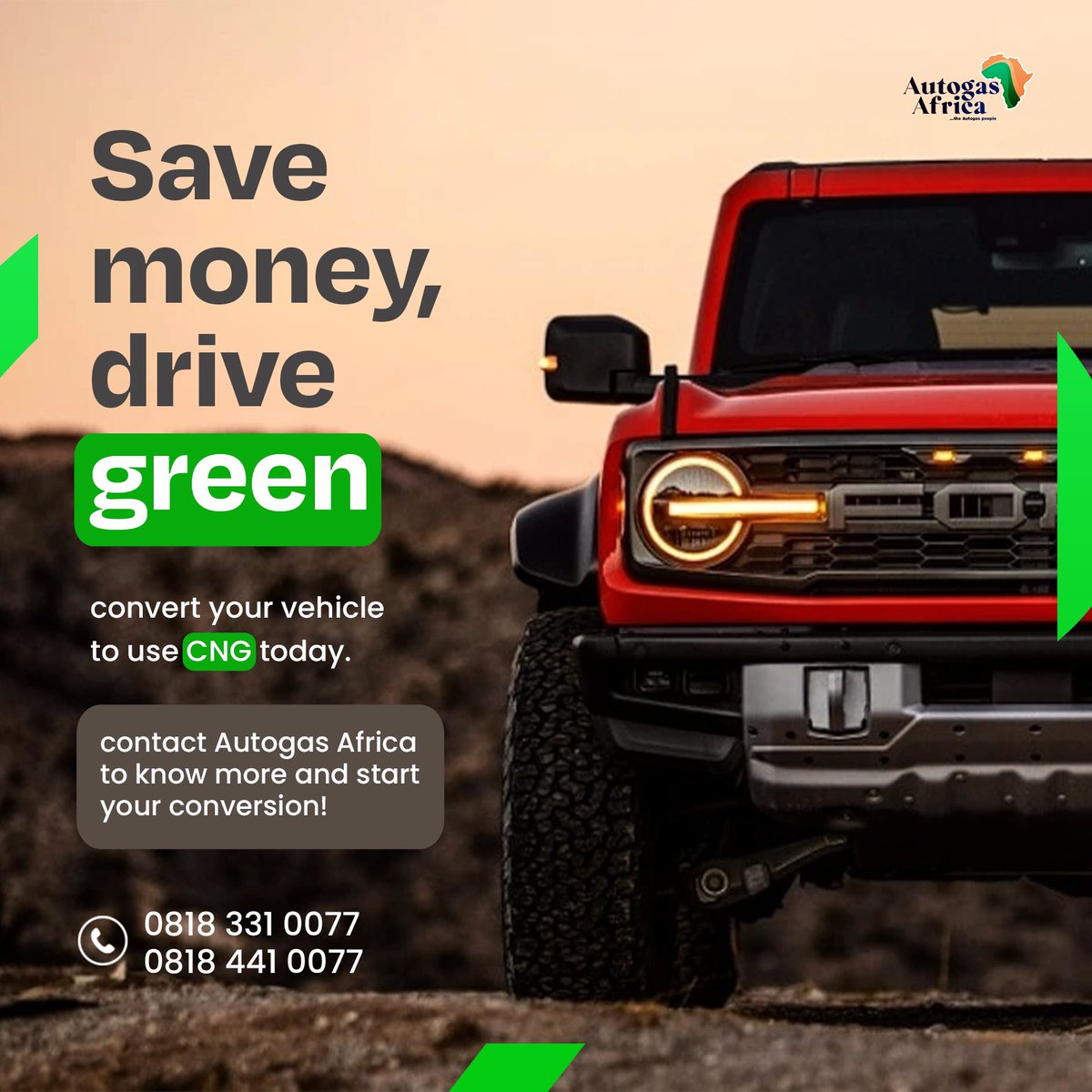 Switch to CNG with AUTOAGAS AFRICA part of THLD GROUP 

WE ARE THE STANDARD.