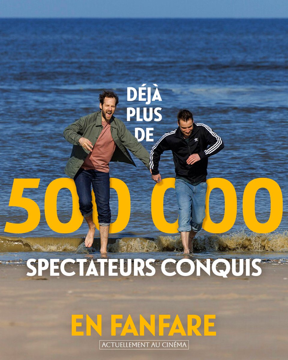 diaphana's tweet photo. … et ce n’est que le début ! MERCI 🥹🎺

EN FANFARE, le nouveau film d’Emmanuel Courcol avec @benlavernhe, Pierre Lottin et Sarah Suco, actuellement au cinéma ! 🍿

https://t.co/lz7r3U29hq https://t.co/FrPkgjNZf5