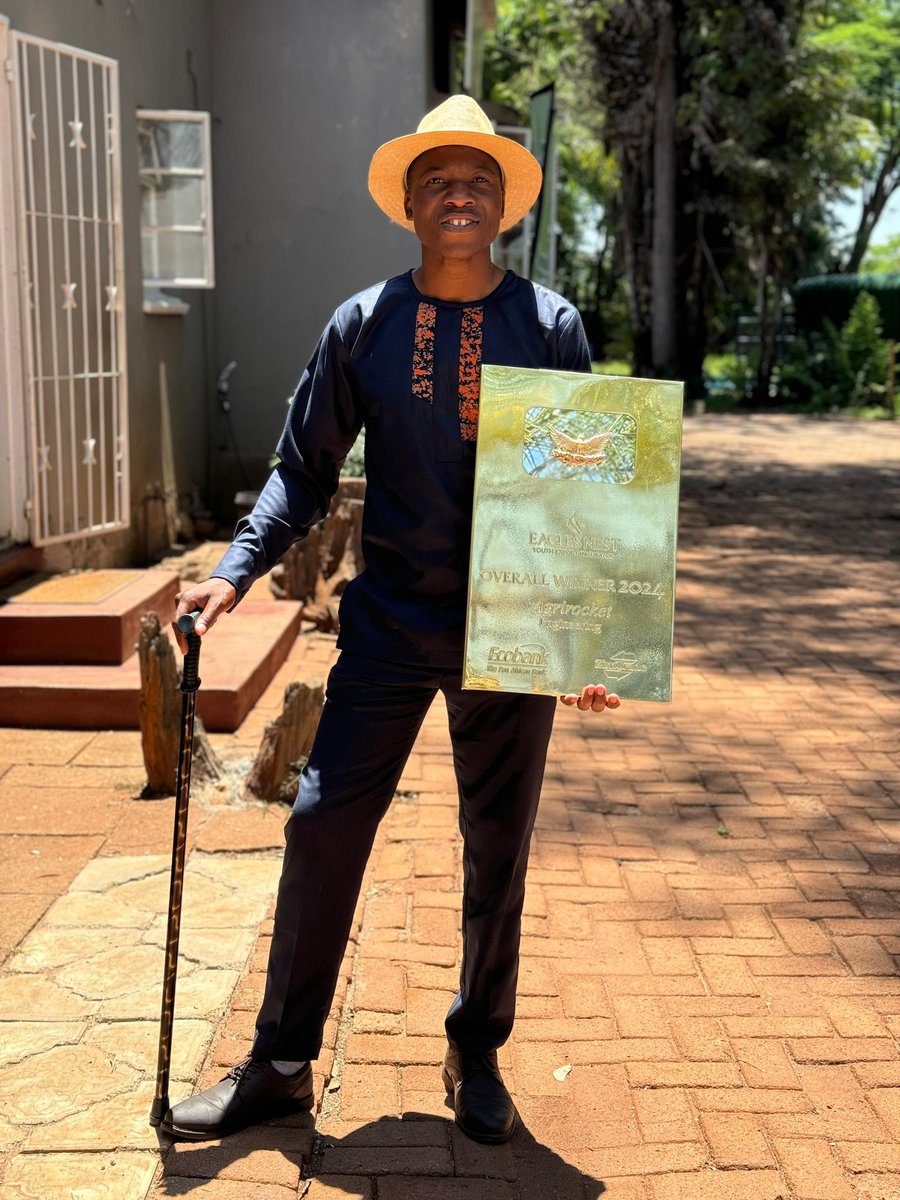agrirocket_eng's tweet photo. We are thrilled to announce that AgriRocket Engineering P L together with Eng Chamunorwa Kapita, has been crowned the overall winner of the Eaglenest Youth Export Incubator Season 4.
A heartfelt thank you to ZimTrade Zimbabwe and Ecobank Group Zimbabwe! https://t.co/wM3nLeJ0Nu