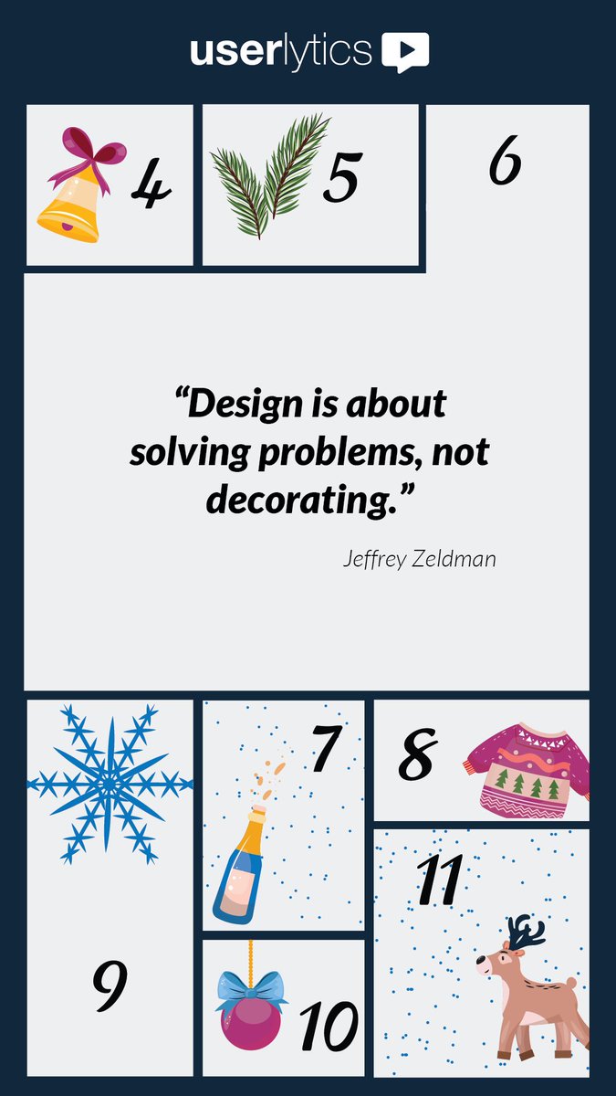 🎄✨ Day 6 of the UX Advent Calendar! ✨🎄

"Design is about solving problems, not decorating." – Jeffrey Zeldman

Great design is functional first—beauty is the bonus. 💡

#UXDesign #UserExperience #DesignInspiration