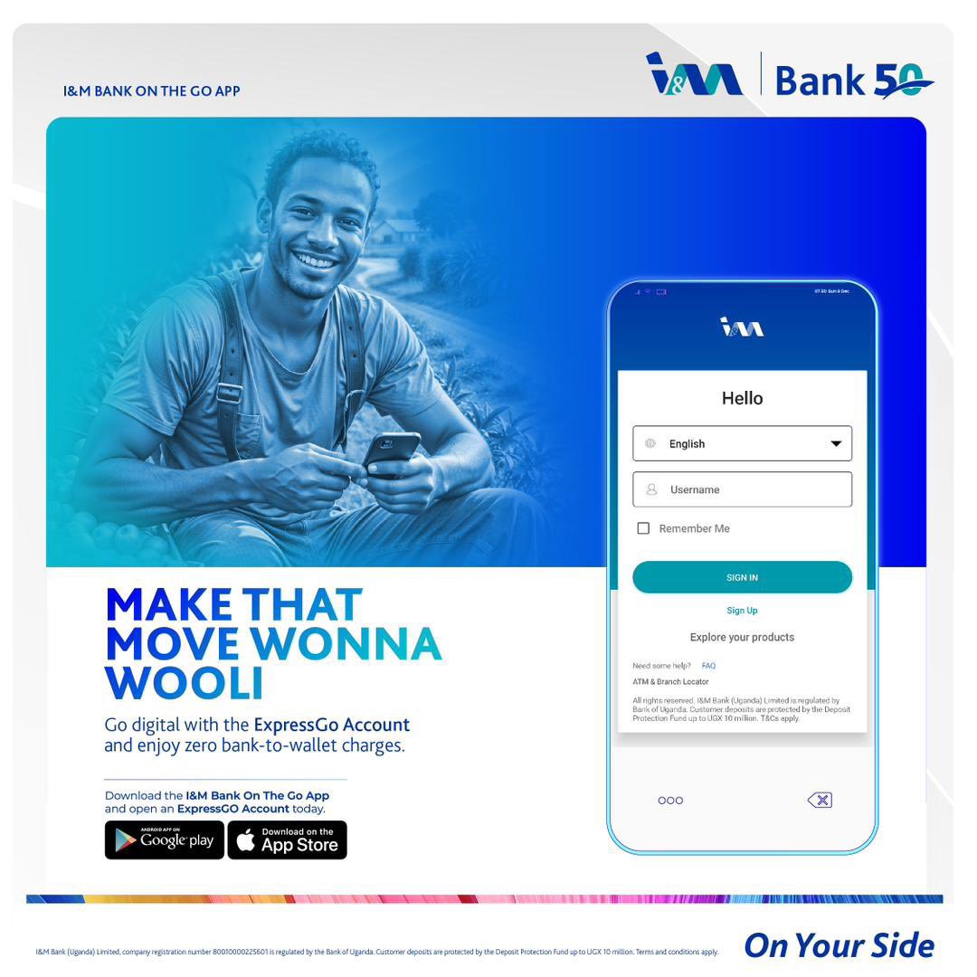 Beinomugisha_'s tweet photo. Enjoy hassle-free transactions anywhere, anytime with the I&M Bank On-the-Go App Plus, get zero charges on wallet to bank transactions.
Get the app now on Google Play or App Store and open your ExpressGo Account to start enjoying seamless banking.
#IMBankExpressGo https://t.co/mLvBO898ir
