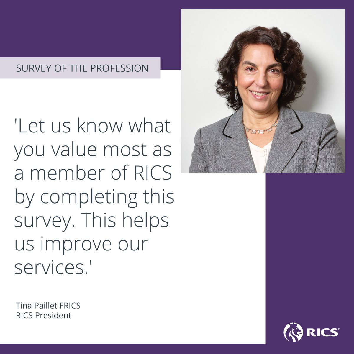 Have your say in our biannual Survey of the Profession, open until 13 December.

Don’t miss out the chance to share your thoughts on changes that support our service delivery, progression and success.

Find out more: ms.spr.ly/6014oGmye