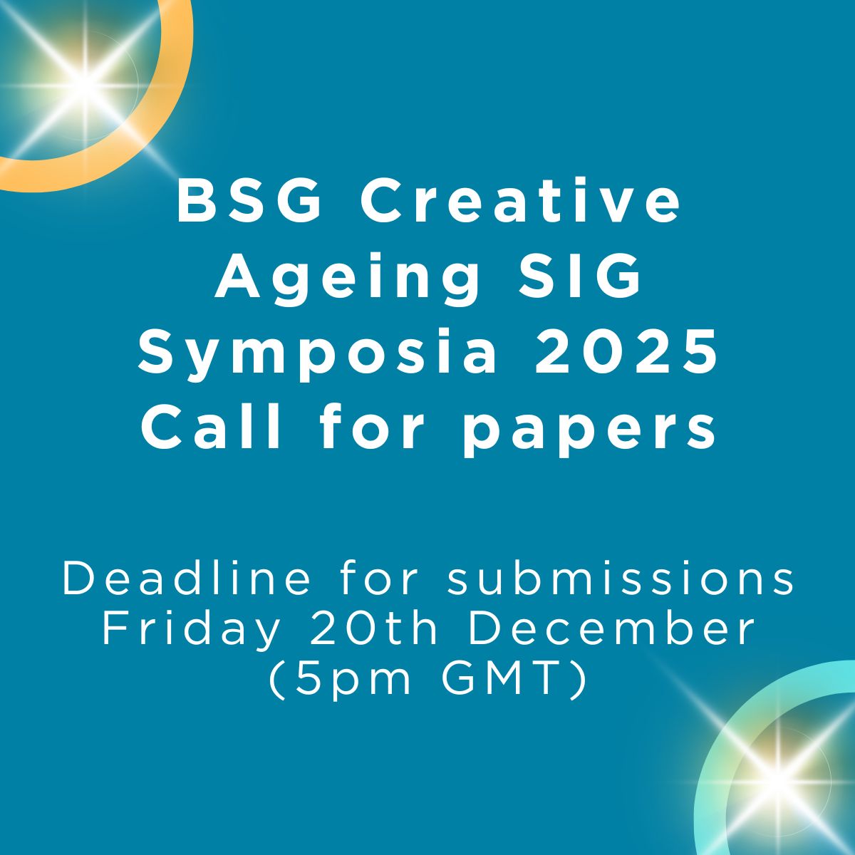 BSG Creative Ageing SIG (@bsgcreativesig) on Twitter photo 📢 Call for Papers
Join us at the 54th Annual @britgerontology Conference, 25–27 June 2025, <a href="/UniOfSurrey/">University of Surrey</a>
Theme: Care, Creativity, Connection & Change
Submit your EOI (written/audio/video) by 20 Dec (5 PM GMT).
docs.google.com/forms/d/e/1FAI…
🎨✨💃 #CreativeAgeing #BSG2025 📢 Call for Papers
Join us at the 54th Annual @britgerontology Conference, 25–27 June 2025, <a href="/UniOfSurrey/">University of Surrey</a>
Theme: Care, Creativity, Connection & Change
Submit your EOI (written/audio/video) by 20 Dec (5 PM GMT).
docs.google.com/forms/d/e/1FAI…
🎨✨💃 #CreativeAgeing #BSG2025