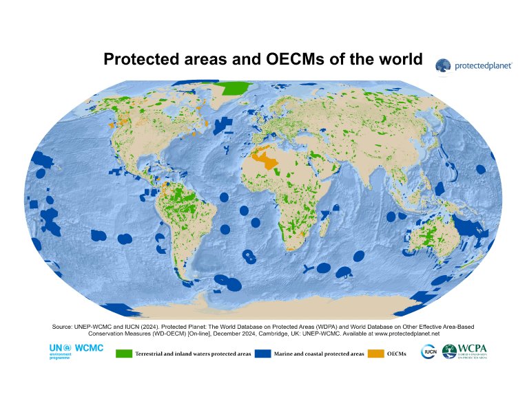 protectedplanet's tweet photo. #ProtectedPlanet December 2024 Update: π
WDPA: is 305,195 (303,312 #ProtectedAreas), covering 244 countries & territories.
WD-OECM: is 6,484 (6,463 #OECMs), covering 15 countries & territories.
GD-PAME: No updates for December 2024.
https://t.co/jslx2qGkuo https://t.co/vCU6HTO2nb