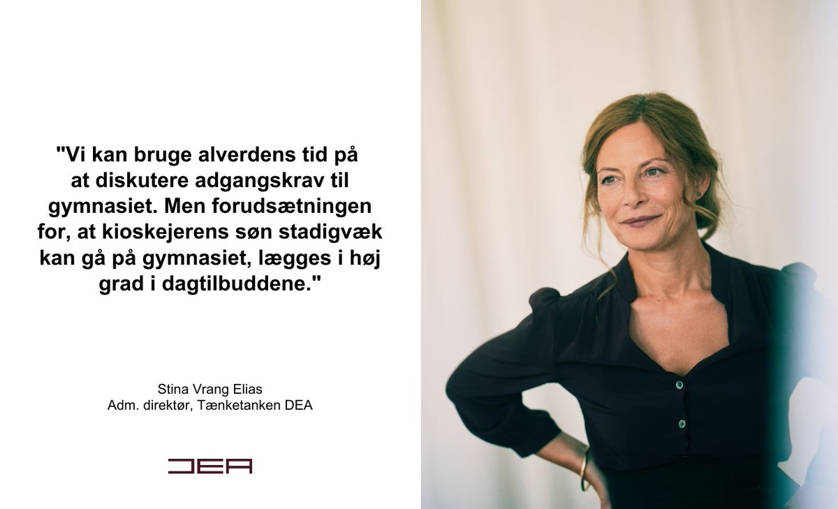 Tænketanken DEA (@taenketankendea) on Twitter photo 📣Klasserejsen starter, når børn går i dagtilbud! Det er budskabet fra DEAs adm. direktør <a href="/StinaVrangElias/">Stina Vrang Elias</a> i dagens <a href="/AltingetBoern/">Altinget Børn</a>. Forud for forhandlingerne om reformen af ungdoms- og professionsuddannelserne fremhæver hun vigtigheden af en pædagoguddannelse af høj kvalitet🙏 📣Klasserejsen starter, når børn går i dagtilbud! Det er budskabet fra DEAs adm. direktør <a href="/StinaVrangElias/">Stina Vrang Elias</a> i dagens <a href="/AltingetBoern/">Altinget Børn</a>. Forud for forhandlingerne om reformen af ungdoms- og professionsuddannelserne fremhæver hun vigtigheden af en pædagoguddannelse af høj kvalitet🙏