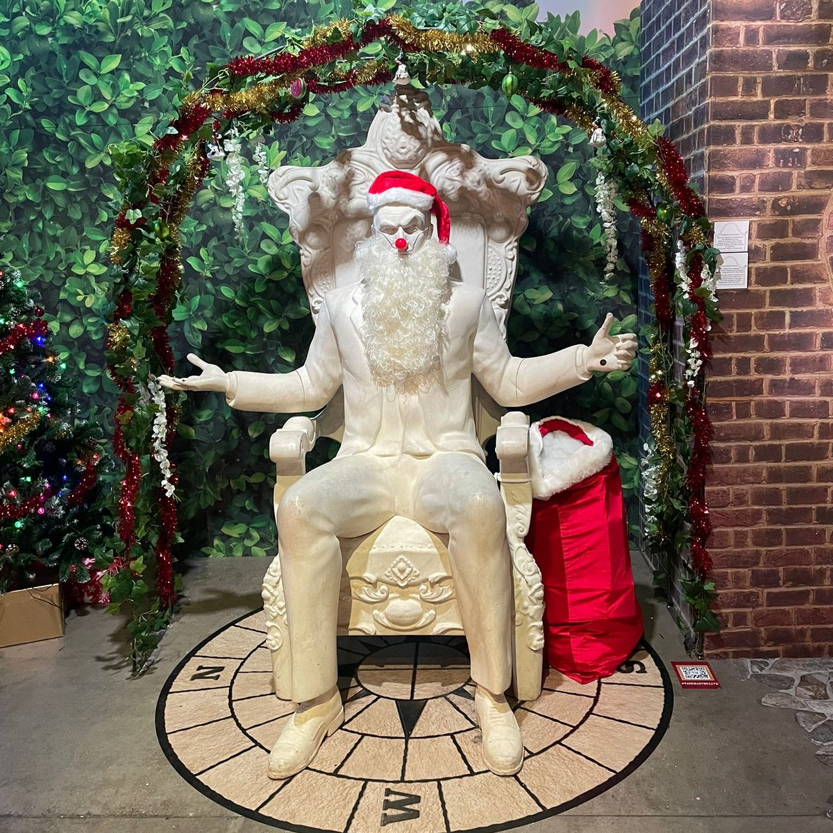 TMTheExperience's tweet photo. It's getting festive down at #TaskmasterLive. Who is coming this weekend to see what Father Gregmas has got in his sack? https://t.co/Ql2d1VNADN