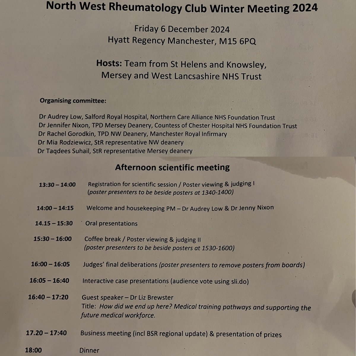 lizzymacphie (@lizzymacphie) on Twitter photo Fantastic selection of oral presentations <a href="/NWRheumClub/">NWRC</a> winter meeting
Lots of 💡💡💡💡😉
👉rework GCA pathway & referral form to include GCAPS
👉evaluate IIM cancer screening guideline
👉discuss with ortho & micro use of 16srDNA
👉update patient steroid leaflet
<a href="/WeAreLSCFT/">Lancashire & South Cumbria NHS Foundation Trust</a> Fantastic selection of oral presentations <a href="/NWRheumClub/">NWRC</a> winter meeting
Lots of 💡💡💡💡😉
👉rework GCA pathway & referral form to include GCAPS
👉evaluate IIM cancer screening guideline
👉discuss with ortho & micro use of 16srDNA
👉update patient steroid leaflet
<a href="/WeAreLSCFT/">Lancashire & South Cumbria NHS Foundation Trust</a>