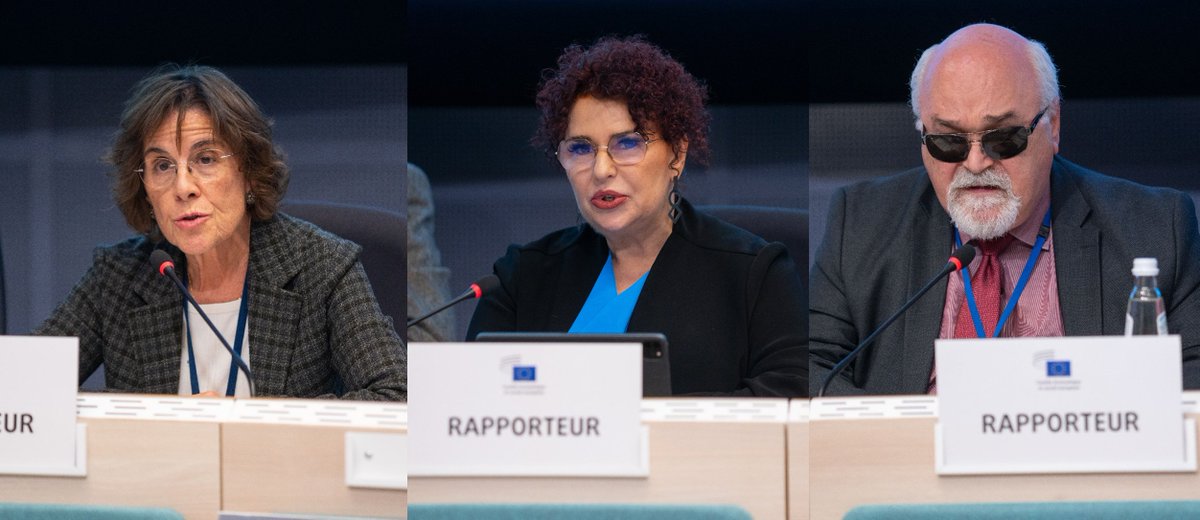 EESC PRESS (@eesc_press) on Twitter photo We call on 🇪🇺 institutions to craft a 2025 Work Programme that champions #competitiveness #socialcohesion #environmentalresilience
📄Read the story: europa.eu/!Y8VNtt
✒️Read our resolution: europa.eu/!NVqcjB
Rapporteurs <a href="/CinziaDelRio/">Cinzia Del Rio</a> <a href="/ChristaSchweng/">Christa Schweng</a> <a href="/IVardakastanis/">Ioannis Vardakastanis</a> We call on 🇪🇺 institutions to craft a 2025 Work Programme that champions #competitiveness #socialcohesion #environmentalresilience
📄Read the story: europa.eu/!Y8VNtt
✒️Read our resolution: europa.eu/!NVqcjB
Rapporteurs <a href="/CinziaDelRio/">Cinzia Del Rio</a> <a href="/ChristaSchweng/">Christa Schweng</a> <a href="/IVardakastanis/">Ioannis Vardakastanis</a>