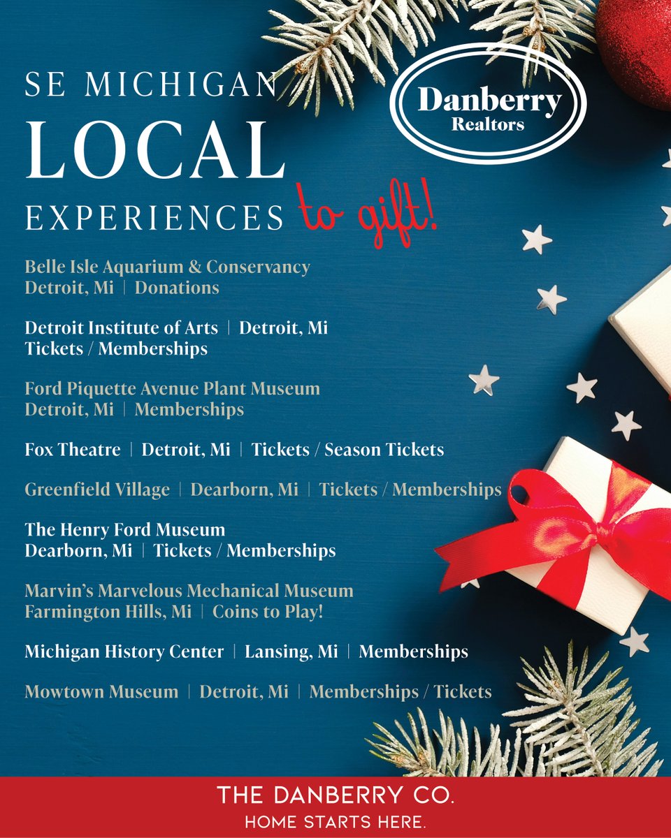 DanberryRealtor's tweet image. If you are looking to add some wonderful {and local} experiences to your holiday shopping list, check out these wonderful ideas throughout our community!

#LocalExperiences #GiftingExperienes #HolidayShopping #MidwestIsHome #HomeStartsHere #TheDanberryCo