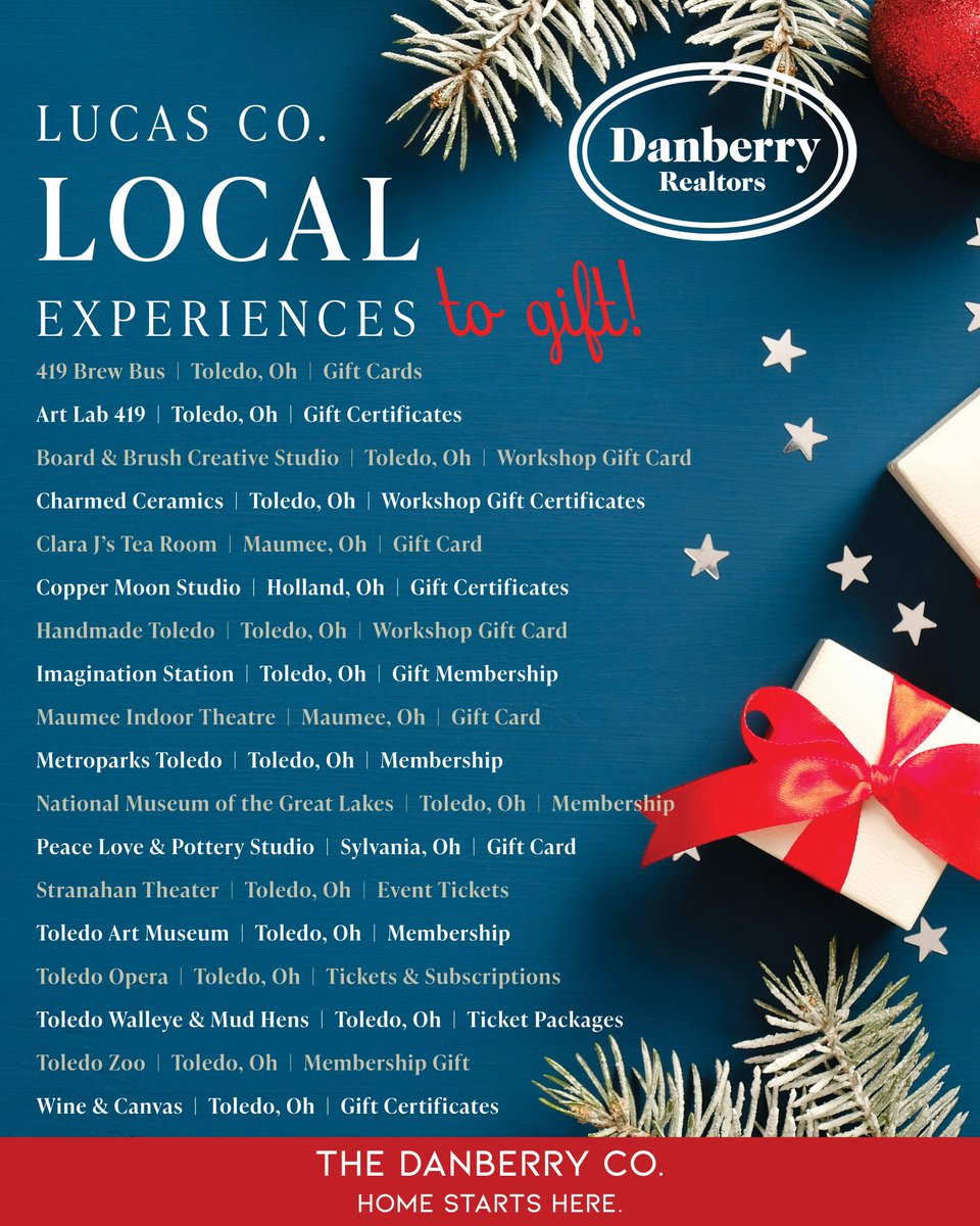 DanberryRealtor's tweet image. If you are looking to add some wonderful {and local} experiences to your holiday shopping list, check out these wonderful ideas throughout our community!

#LocalExperiences #GiftingExperienes #HolidayShopping #MidwestIsHome #HomeStartsHere #TheDanberryCo