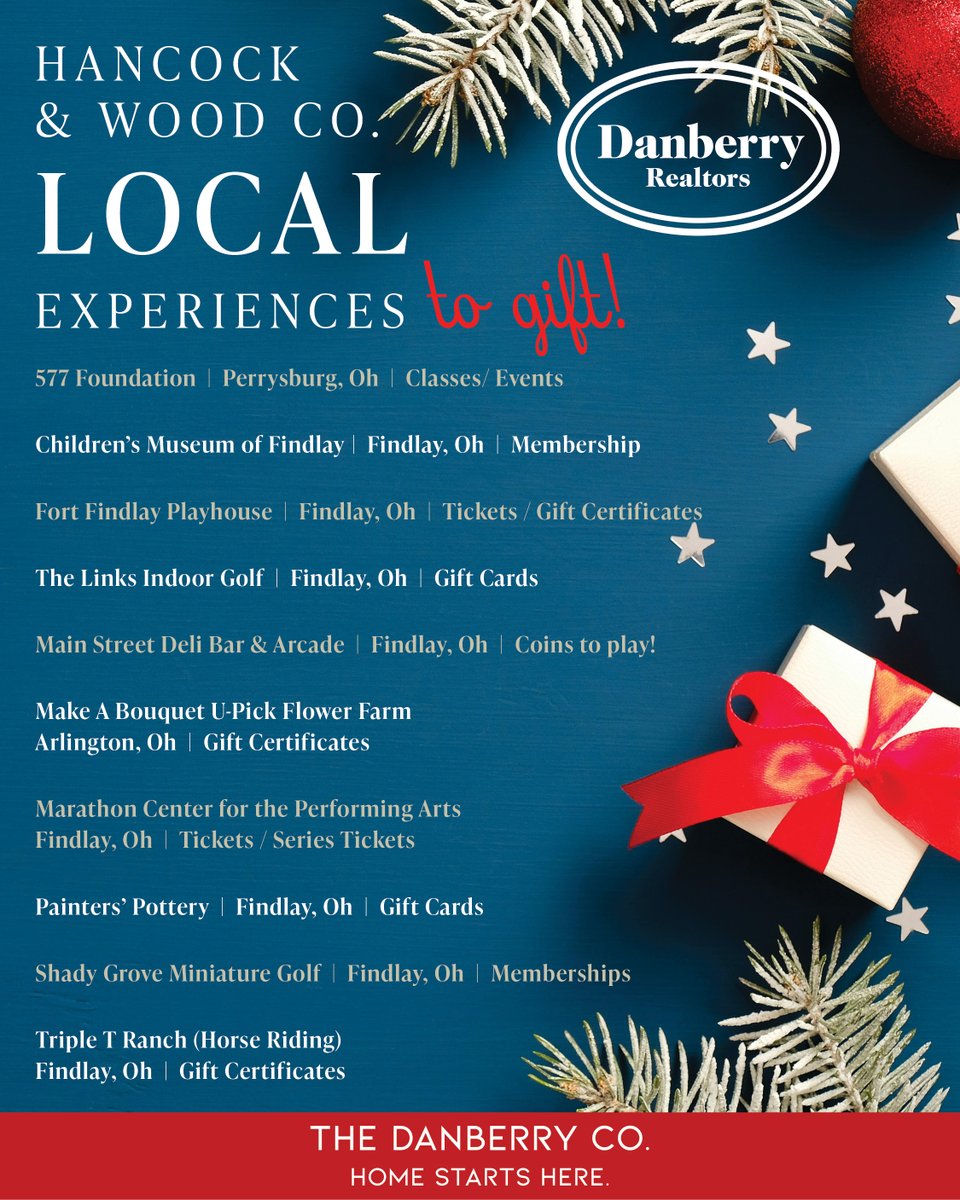 DanberryRealtor's tweet image. If you are looking to add some wonderful {and local} experiences to your holiday shopping list, check out these wonderful ideas throughout our community!

#LocalExperiences #GiftingExperienes #HolidayShopping #MidwestIsHome #HomeStartsHere #TheDanberryCo