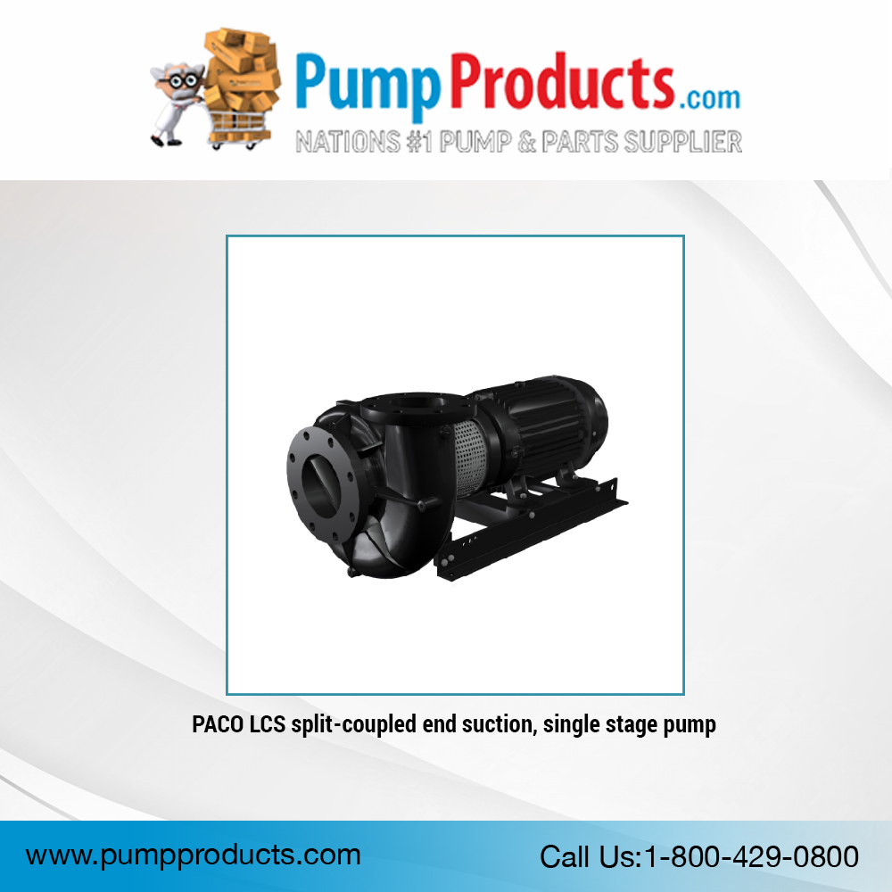 Visit zurl.co/vFdU for Paco LCS Split-Coupled End Suction Pumps with innovative pump and impeller designs and 32 sizes to choose from. Click  zurl.co/Sgd9 to order single-stage pumps with 91% operational efficiency!

#pumpproducts #paco #endsuctionpumps