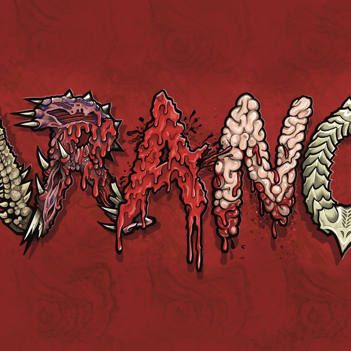 MutinyThe's tweet photo. Some gothic-themed gore letters for your feed. #letttering MADE IN PROCREATE ✍️ #procreate #design #GraphicDesign #illustration #art https://t.co/IMM3TKP4uY