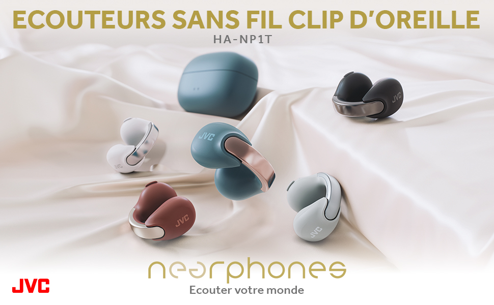 Découvrez les nouveaux écouteurs sans fil clip d'oreille JVC HA-NP1T
#JVC #Nearphones #HANP1T