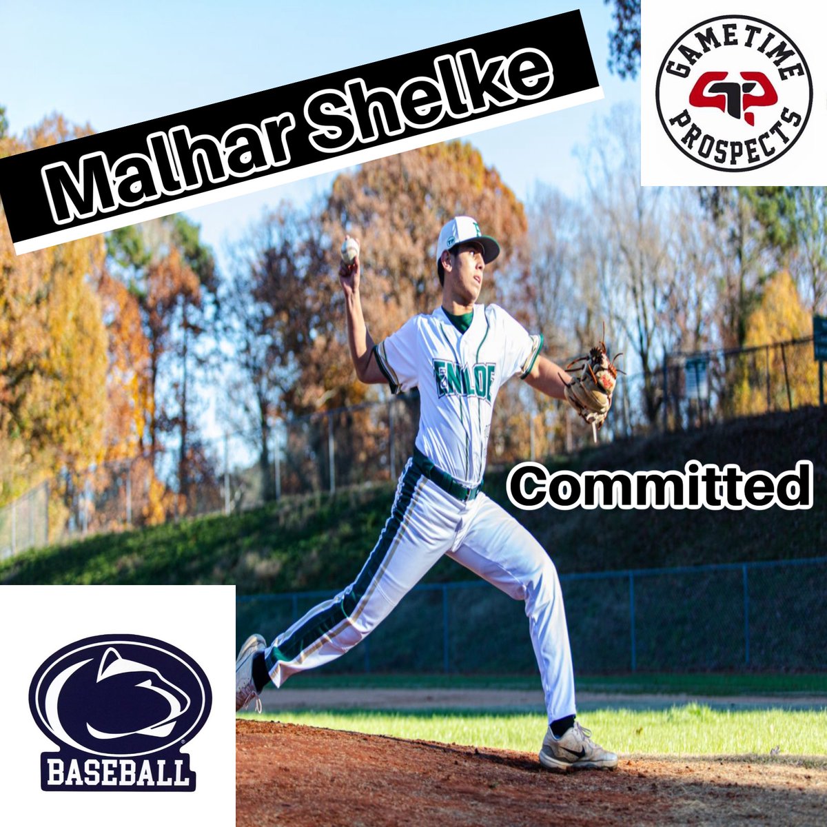 Congratulations to Gametime Prospects player Malhar Shelke (RHP ) class of 2025 from Enloe High School on his commitment to Penn State Allegheny University.  We wish you the best in furthering your baseball and academic career.