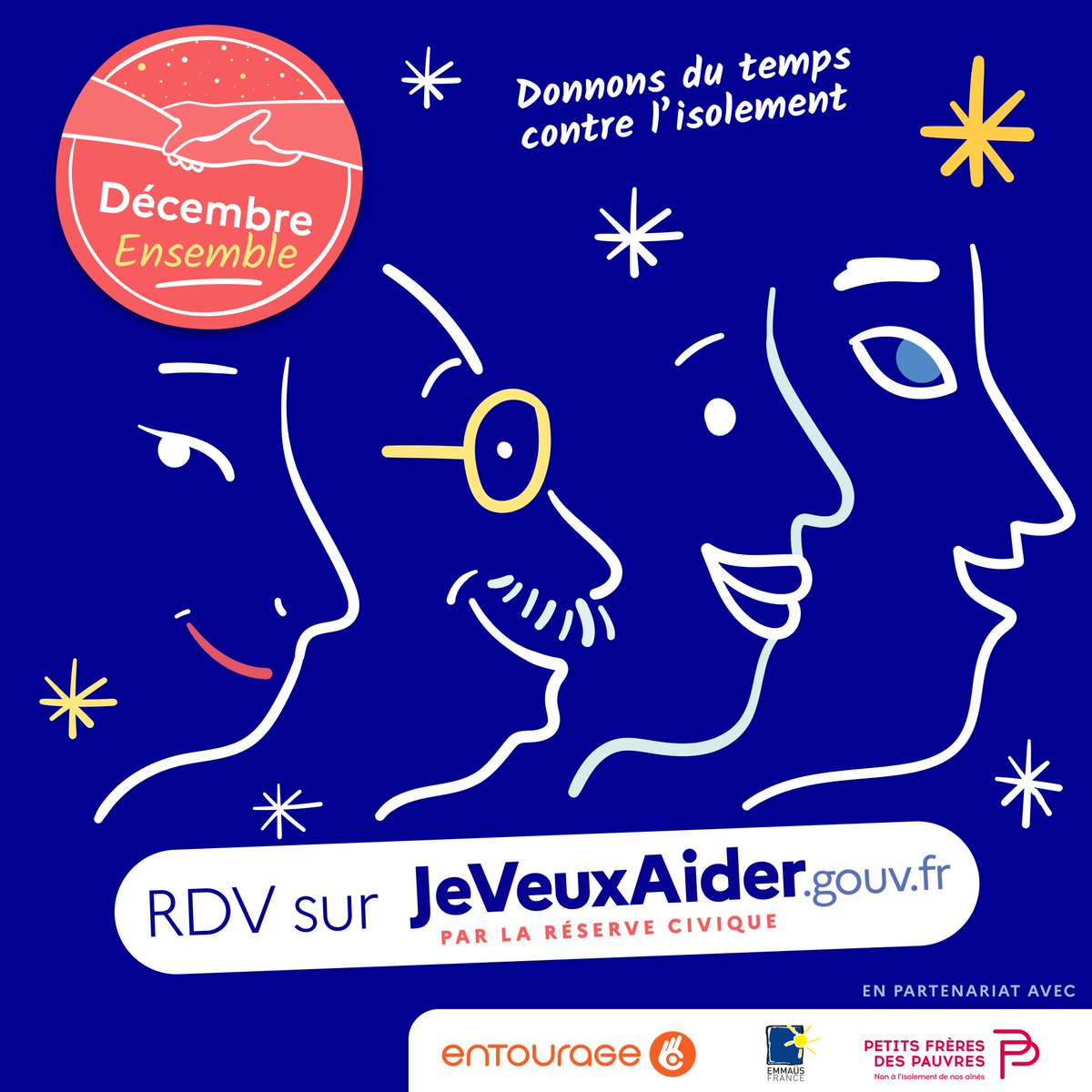Jeunes_Gouv (@jeunes_gouv) on Twitter photo #DécembreEnsemble ❤
😞 En cette période des fêtes, nous nous associons à la campagne de mobilisation Décembre Ensemble lancée par la plateforme publique du bénévolat <a href="/ReserveCivique/">JeVeuxAider.gouv.fr</a> et en partenariat avec <a href="/EMMAUSolidarite/">Emmaüs Solidarité</a> France, <a href="/Entourage_asso/">Entourage</a> et les Petits Frères des Pauvres #DécembreEnsemble ❤
😞 En cette période des fêtes, nous nous associons à la campagne de mobilisation Décembre Ensemble lancée par la plateforme publique du bénévolat <a href="/ReserveCivique/">JeVeuxAider.gouv.fr</a> et en partenariat avec <a href="/EMMAUSolidarite/">Emmaüs Solidarité</a> France, <a href="/Entourage_asso/">Entourage</a> et les Petits Frères des Pauvres