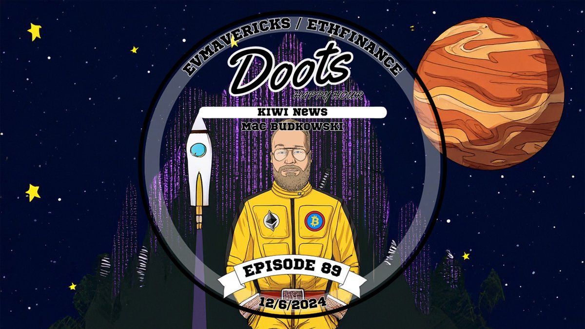Today at 2ET we talk to <a href="/MacBudkowski/">Mac Budkowski</a> from <a href="/KiwiNewsHQ/">Kiwi News</a>!  Join in the LIVE discussion with the <a href="/EVMavericks/">EVMavericks</a> from the <a href="/EthfinanceR/">/r/Ethereum</a> community on Discord and Youtube.

Kiwi News is a Decentralized hacker news community focused on crypto tech, products, and culture!