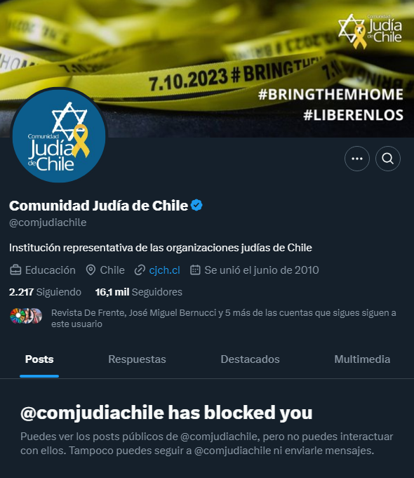 Gracias, muchas gracias.
Agradecemos el honor que la comunidad más querida de chile nos brinda con este reconocimiento.
Les pedimos cordialmente que se vayan de las tierras que no les pertenecen y que su cultura de víctima nos la pasamos por la bufanda de quesillo de la pichula