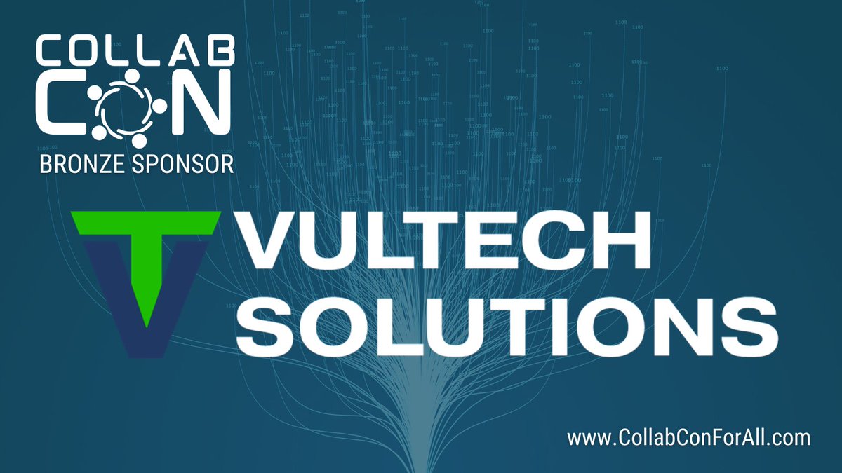 Vultech Solutions is a sponsor of the 2024 CollabCon! One thing all of our sponsors have in common? They understand the power of #collaboration - and what it takes to maximize that power. Register for our hybrid #ITconference on 12/12 at bit.ly/CollabCon2024. #CollabConForAll