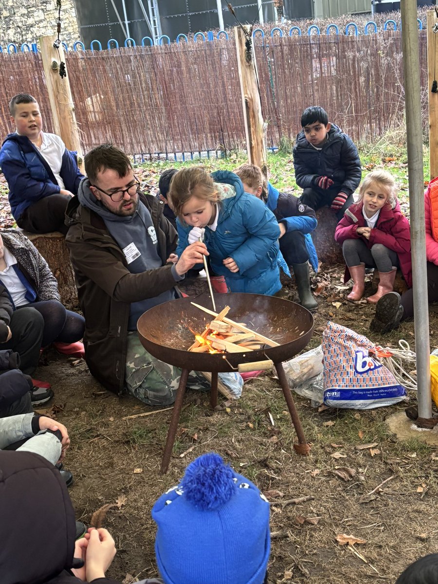 stjosephskly's tweet photo. Oak class enjoyed some fire lighting and a sing song in the burrow with Jordan from @GoWildOutdoors today in our outdoor session. #SJKoutdoorlearning #singsong #firelighting https://t.co/QHcB1cXIor
