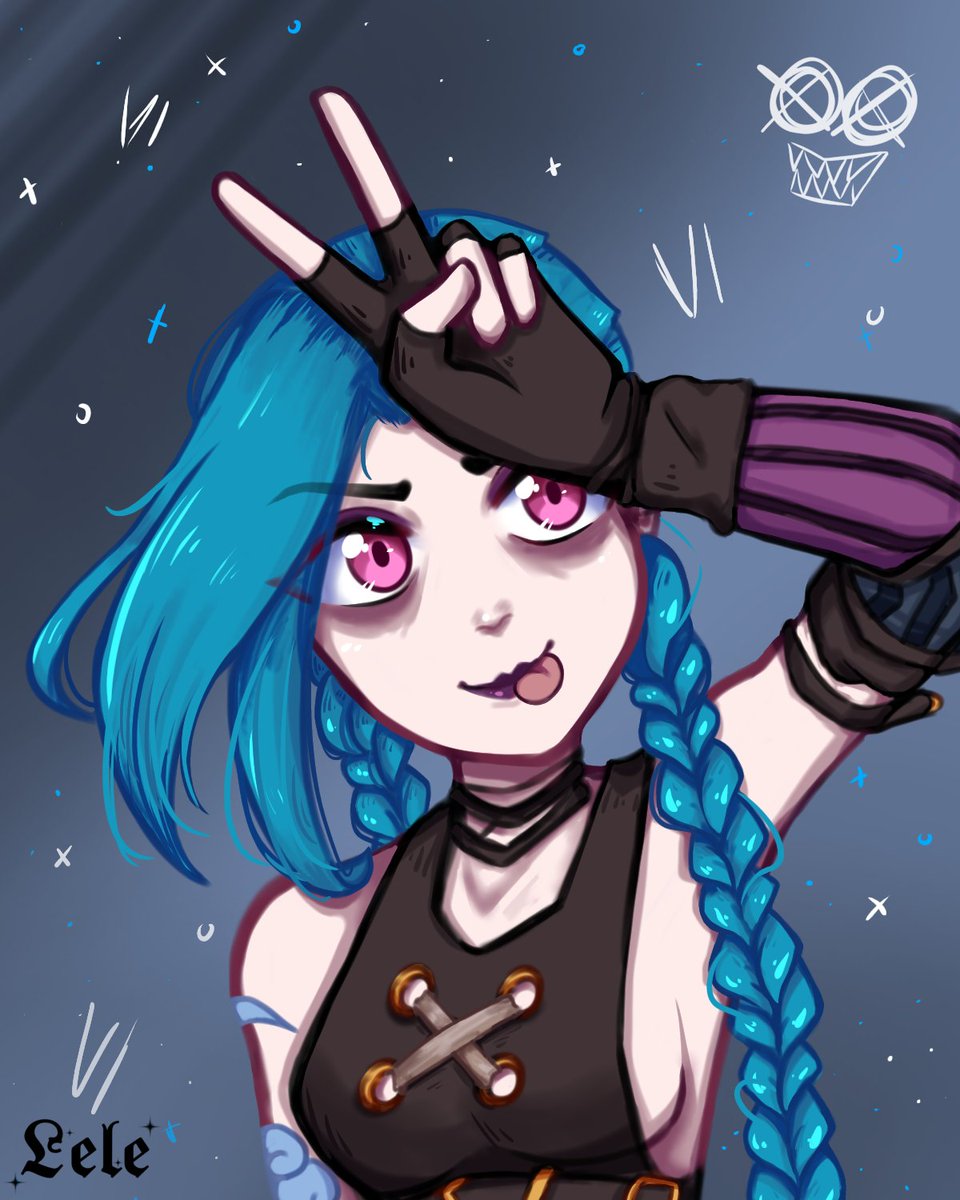 le_le_042's tweet photo. ◇ Jinx ◇ #Arcane https://t.co/oh5vi8MPit