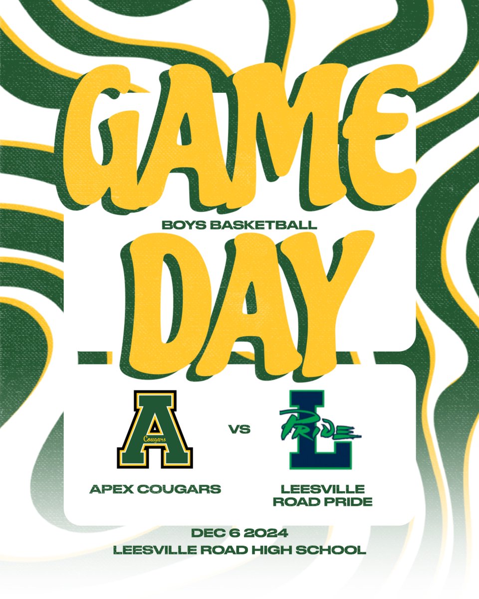 CougarsBBallAHS (@cougarsbballahs) on Twitter photo GAMEDAY! Come support your Cougars as they travel to Leesville Road. JV tip is at 5:00 pm and Varsity follows at 6:30. <a href="/ApexWomensBball/">Apex High Womens Basketball</a> <a href="/ApexHighSchool/">Apex High School</a> <a href="/apexhsathletics/">Apex Athletics</a> <a href="/apexcougarclub/">Apex Cougar Club</a> GAMEDAY! Come support your Cougars as they travel to Leesville Road. JV tip is at 5:00 pm and Varsity follows at 6:30. <a href="/ApexWomensBball/">Apex High Womens Basketball</a> <a href="/ApexHighSchool/">Apex High School</a> <a href="/apexhsathletics/">Apex Athletics</a> <a href="/apexcougarclub/">Apex Cougar Club</a>