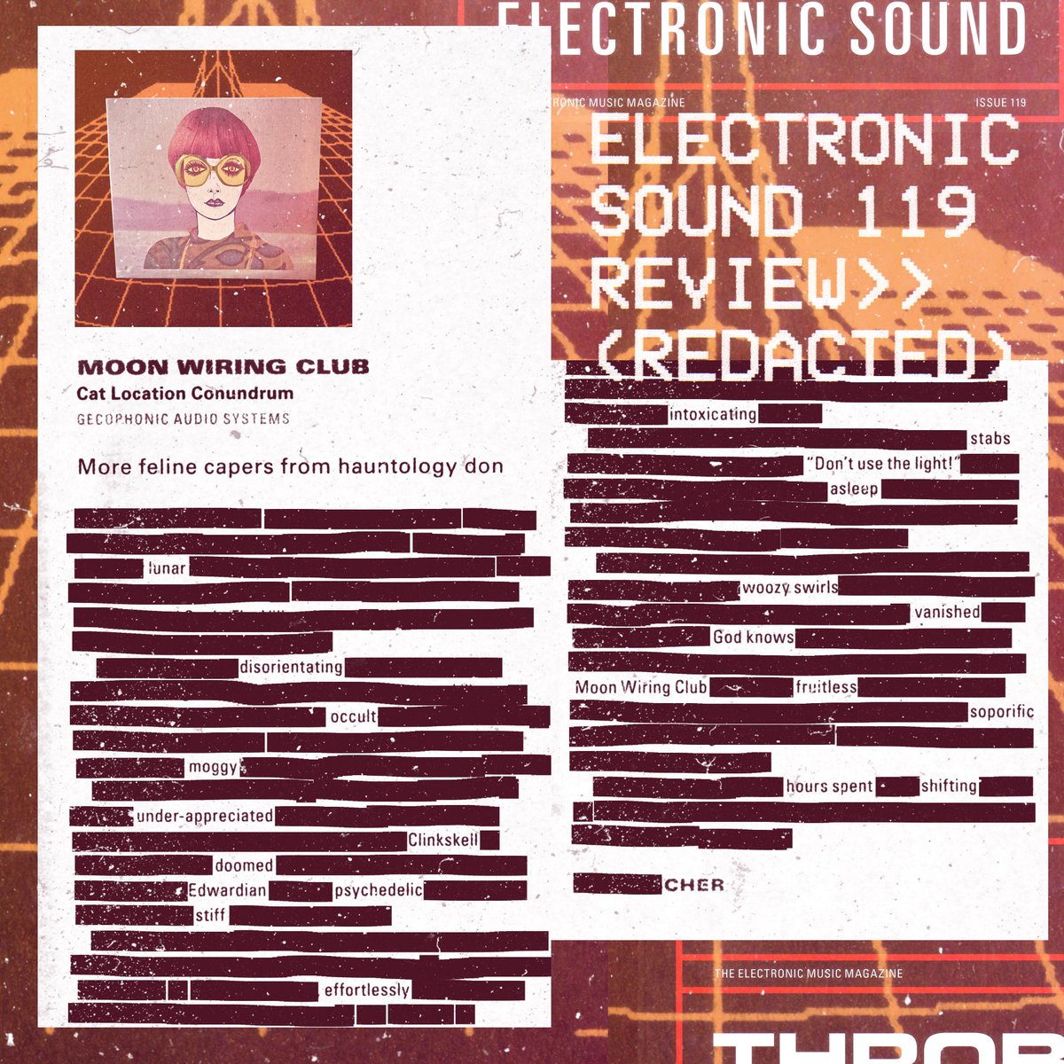 MoonWiringClub (@moonwiringclub) on Twitter photo Vër kind of <a href="/ElectronicMagUK/">Electronic Sound</a> to review CAT LOCATION CONUNDRUM in the latest issue (119) 🎩 A heavily redacted reproduction features here, or pop nimbly into your friendly high street newsagents & procure a copy to view the entire wordage🥂 Vër kind of <a href="/ElectronicMagUK/">Electronic Sound</a> to review CAT LOCATION CONUNDRUM in the latest issue (119) 🎩 A heavily redacted reproduction features here, or pop nimbly into your friendly high street newsagents & procure a copy to view the entire wordage🥂