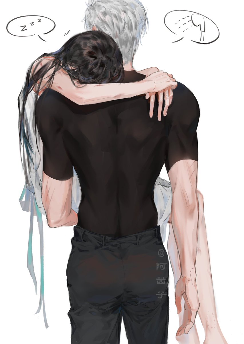 “白天你熬我，晚上我熬你，没人比我们更般配了”
#LoveandDeepspace #Sylus #恋与深空 #秦彻