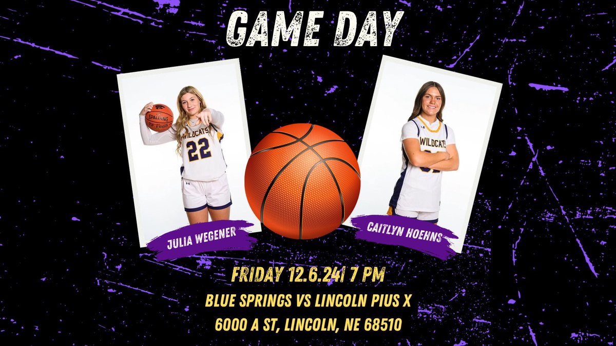 Game Day!! 

🏀 GAME DAY!! 
🆚 Lincoln Pius X   
📍 Lincoln Pius X High School 
⏱️ 7:00 PM
📺 piusx.net/youtube

It’s A Great Day To Be A Wildcat!!