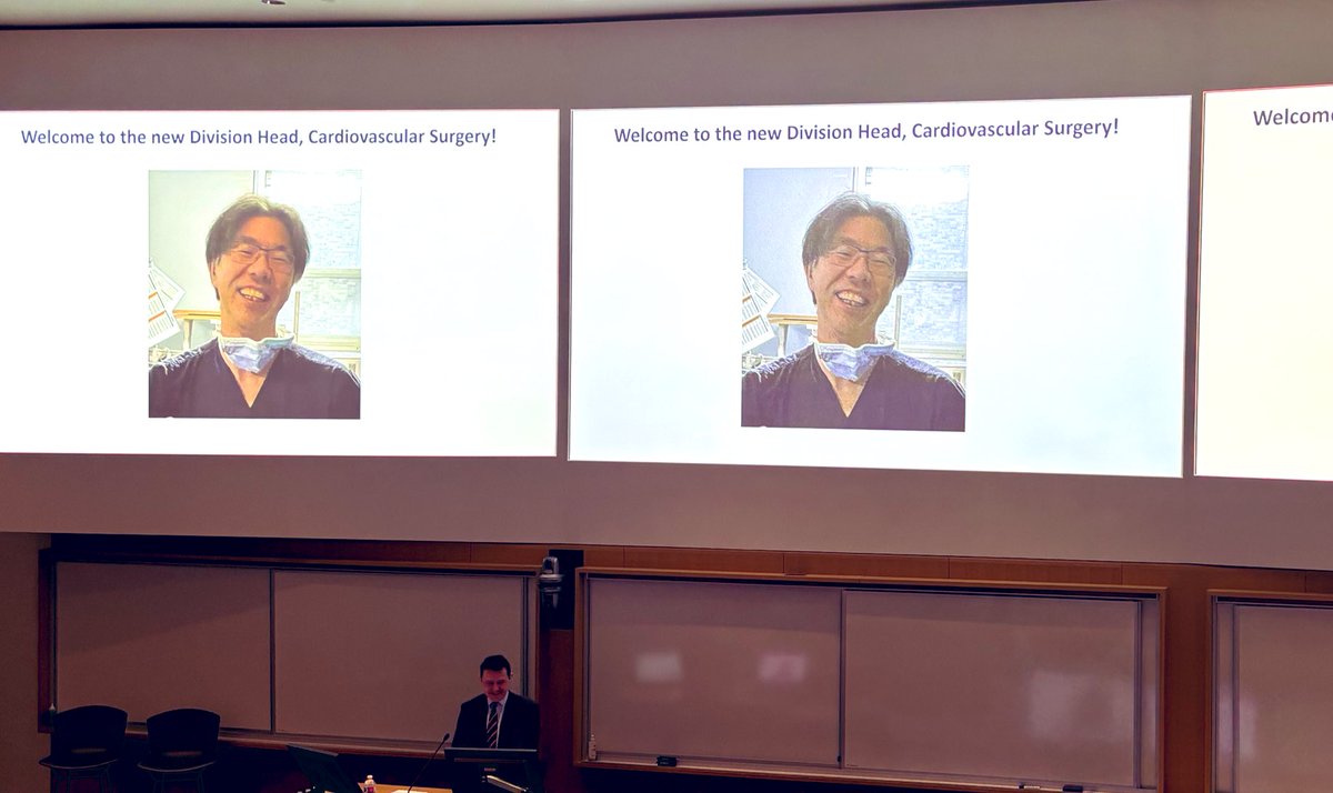 Outgoing <a href="/SickKidsNews/">The Hospital for Sick Children (SickKids)</a> #LFHC Chief CVS surgeon announcing our new Chief surgeon Dr Osami Honjo at our annual HC retreat 🔥💫🔥🥳