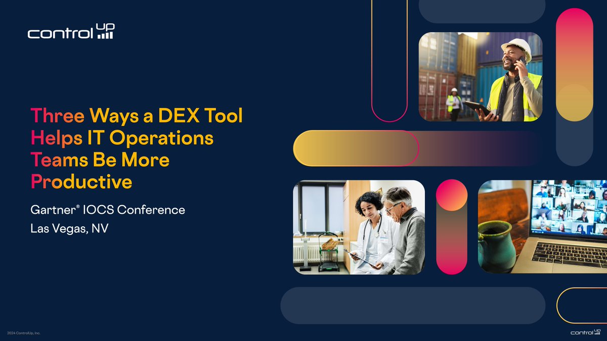 Headed to #GartnerIOCS? Don't miss Joel Stocker's "ControlUp: Three Ways a DEX Tool Helps IT Operations Teams Be More Productive" speaking session on Wednesday the 11th at 3:20 PM! 

See you there! gtnr.it/4gnMtN9