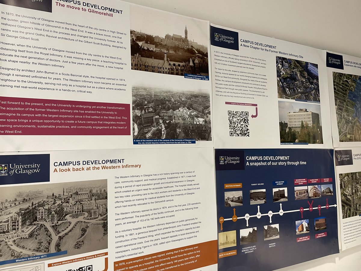 UofG Estates (@uofgestates) on Twitter photo From High Street to Gilmorehill to the former Western Infirmary site - check out the past, present and future of our <a href="/UofGlasgow/">University of Glasgow</a> campus development in a free exhibition open NOW in the <a href="/UofGByresHub/">Byres Community Hub</a> in the Clarice Pears Building.
Open until the end of January - don't miss it! 🌟 From High Street to Gilmorehill to the former Western Infirmary site - check out the past, present and future of our <a href="/UofGlasgow/">University of Glasgow</a> campus development in a free exhibition open NOW in the <a href="/UofGByresHub/">Byres Community Hub</a> in the Clarice Pears Building.
Open until the end of January - don't miss it! 🌟