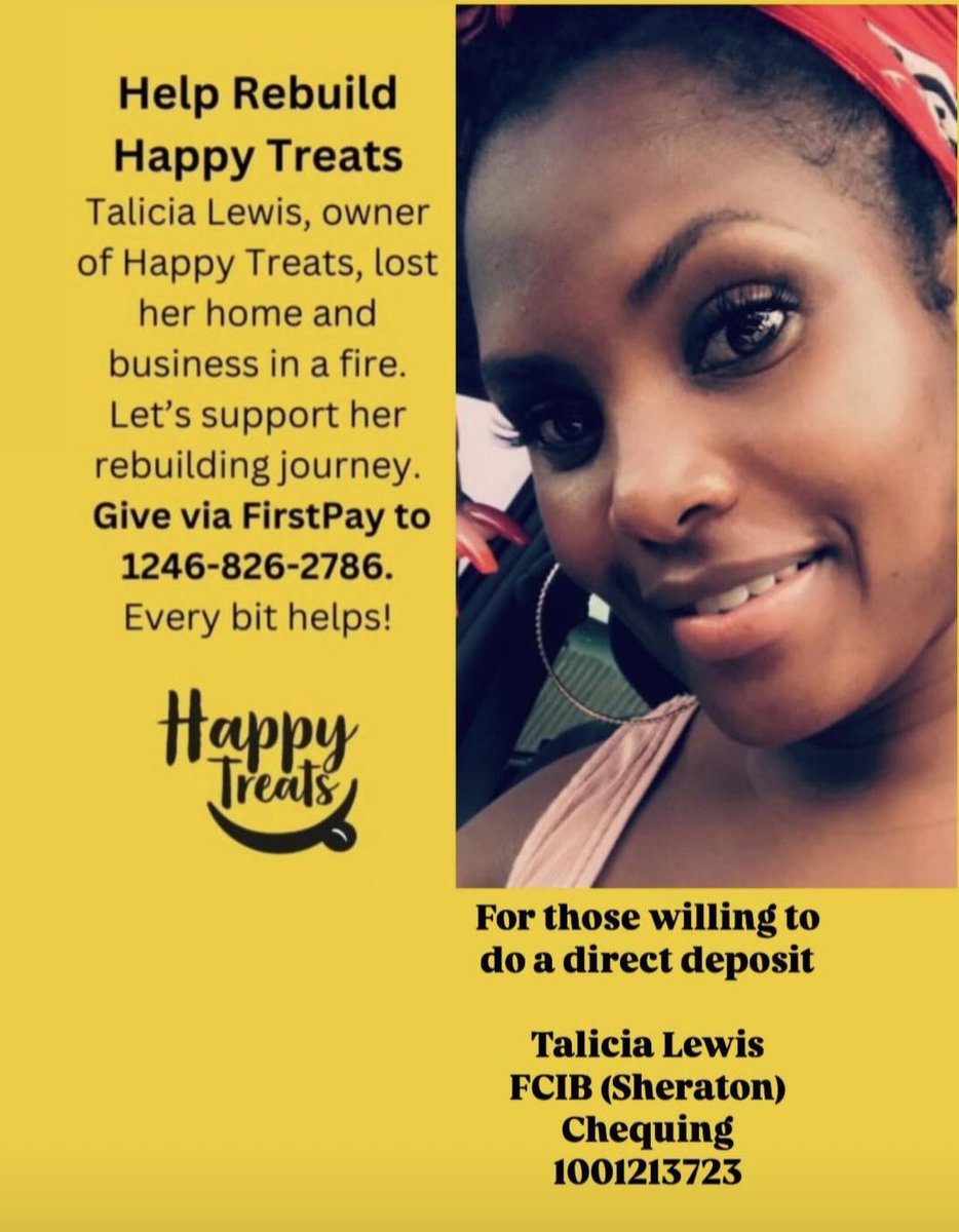 Talicia was part of our International Women's Day talk when we did the live roundtable at NTI, she participated in our mini interviews for Agrofest and she was also part of our Export Academy through our partnership with Export Barbados. If you can help, the info is above!

#NTI