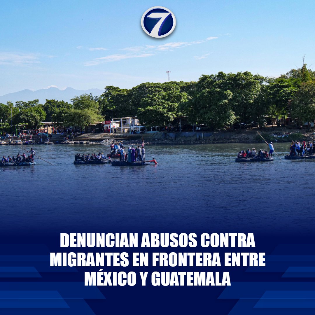 Noti7Guatemala's tweet image. 🚨 Activistas denuncian #abusos contra migrantes en #frontera México-Guatemala ➡ bit.ly/4igZt9n